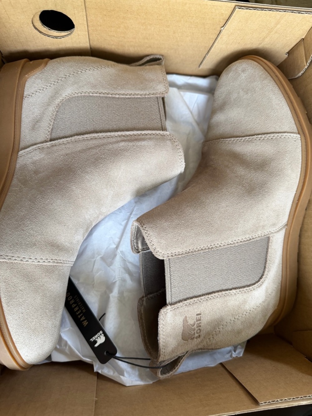 Sorel Taupe Suede Chelsea Boot